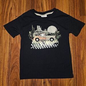 5 For $25 Off Campus Black Pickup Truck Desert Tee Shirt Boys Size 4/5